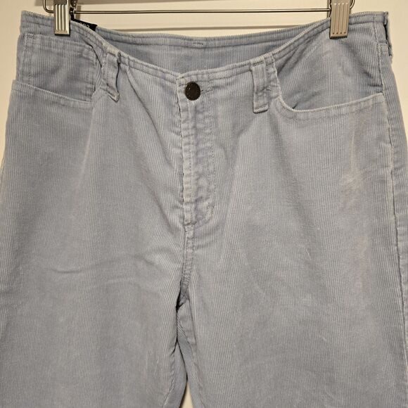 True Vintage Abercrombie & Fitch Corduroy Flare Pants Light Blue Low Rise 8 USA - Picture 14 of 14
